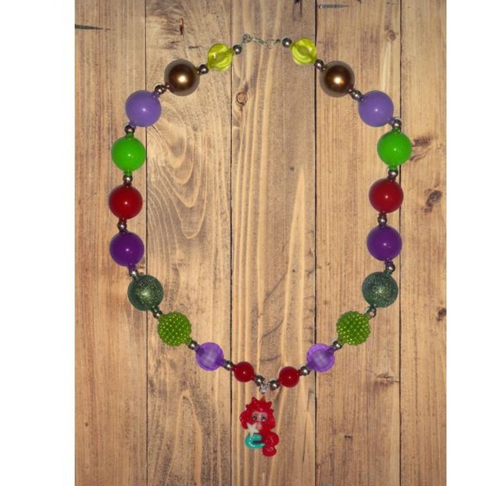 Mermaid Girls Bubble Gum Necklace